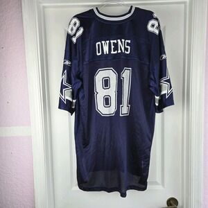 Dallas Cowboys Terrell Owens # 81 Reebok Jersey Size 2XL NFL Football Blue White